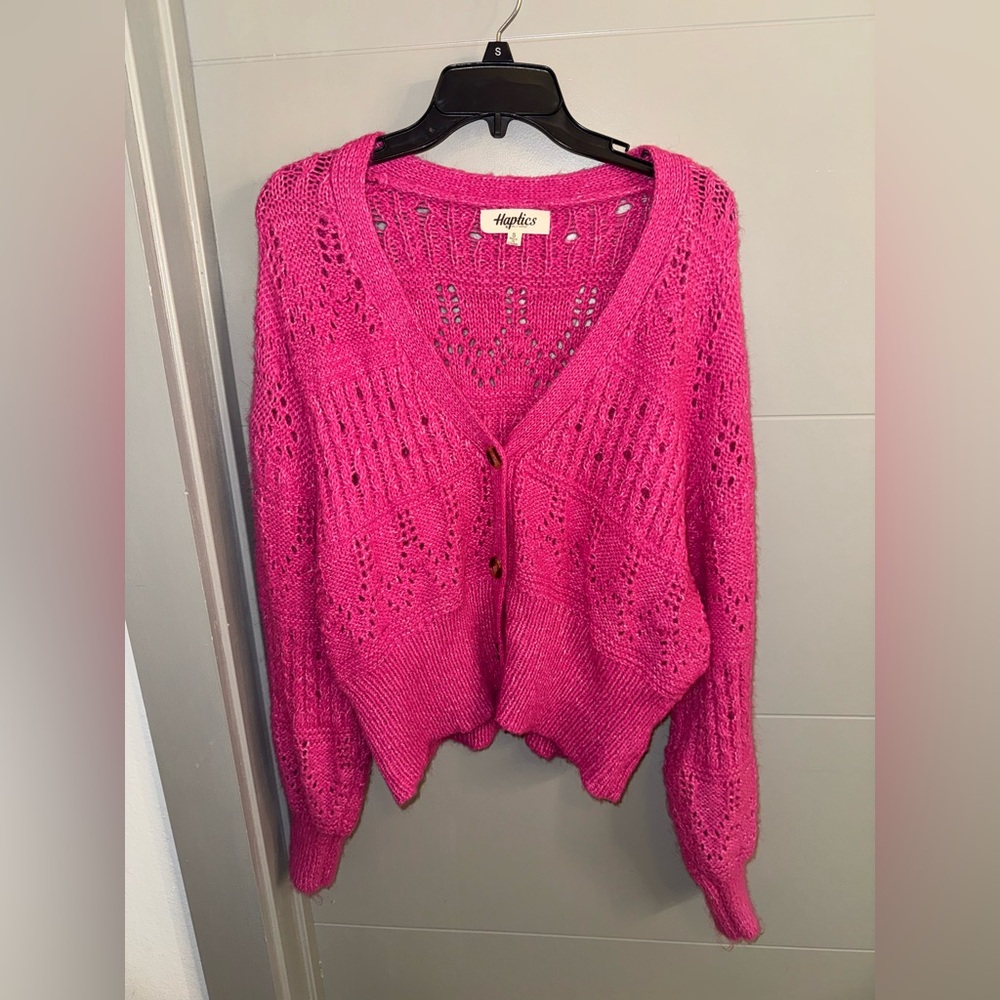 Haptics Pink Knit Sweater